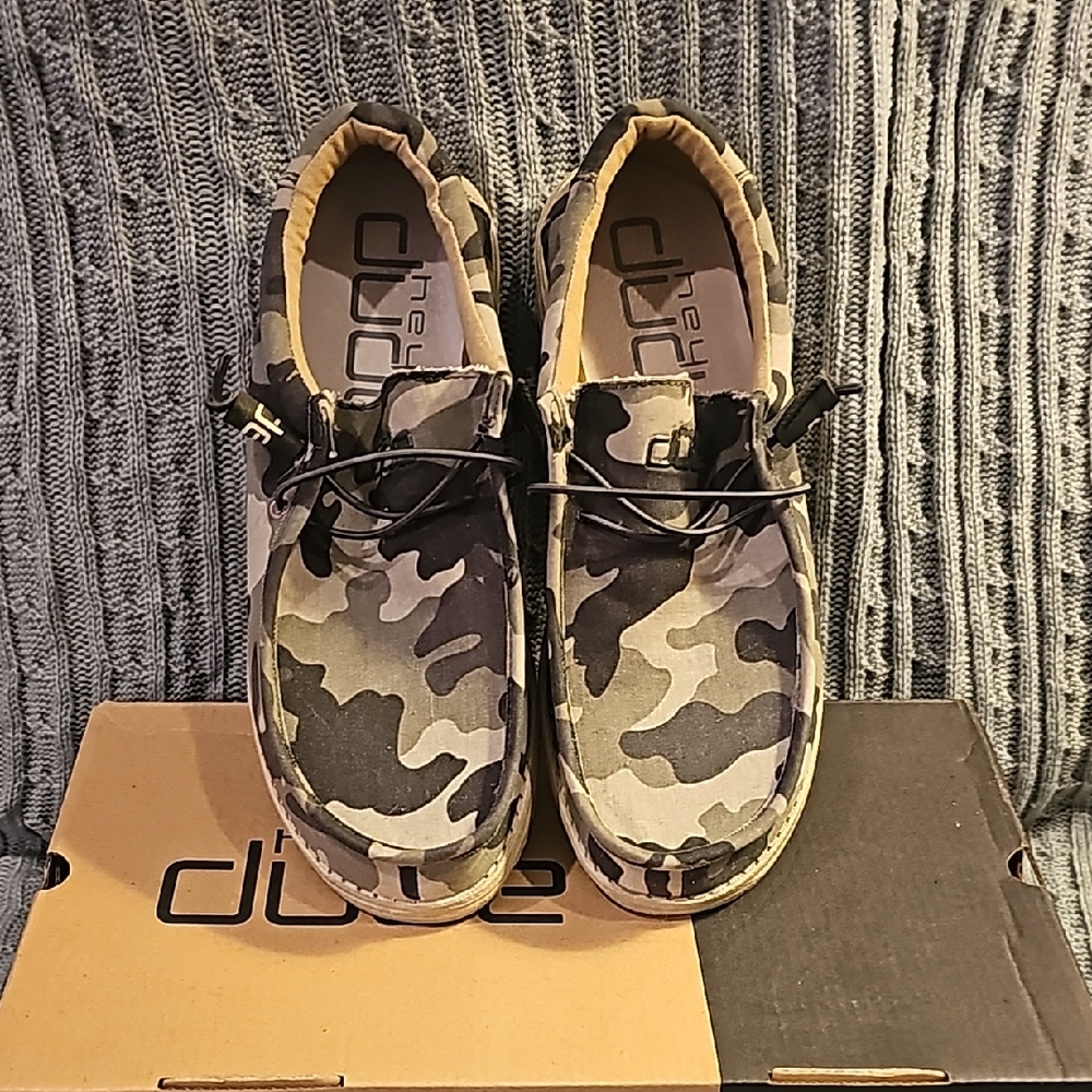 Hey Dude Camouflage Slip-On Loafers